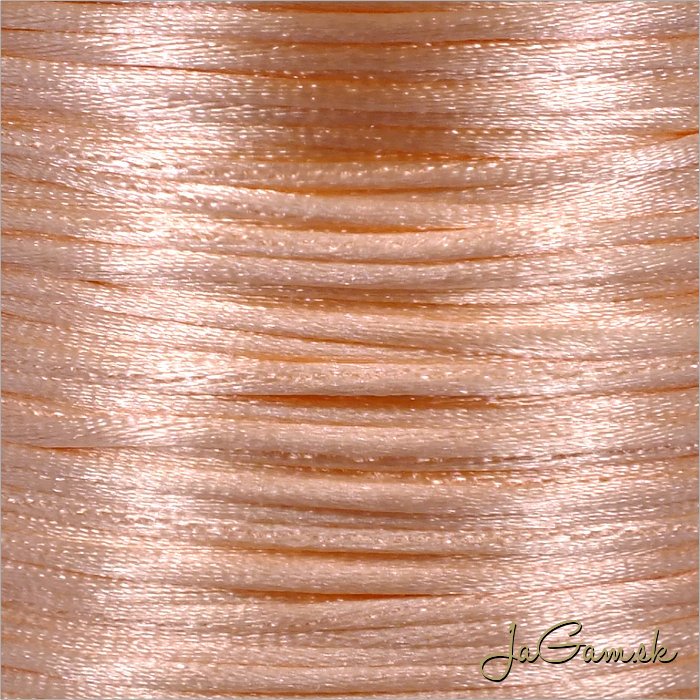 Nylonová šnúrka 1mm, lososová - 1m (1007)